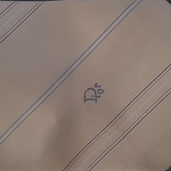 VINTAGE CHRISTIAN DIOR MONOGRAM LOGO NECK TIE - Picture 2 of 10